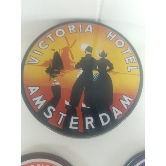 Coasters From Exciting Destinations Across Europe Laughing Elephant 6 Ct Set - Picture 8 of 9